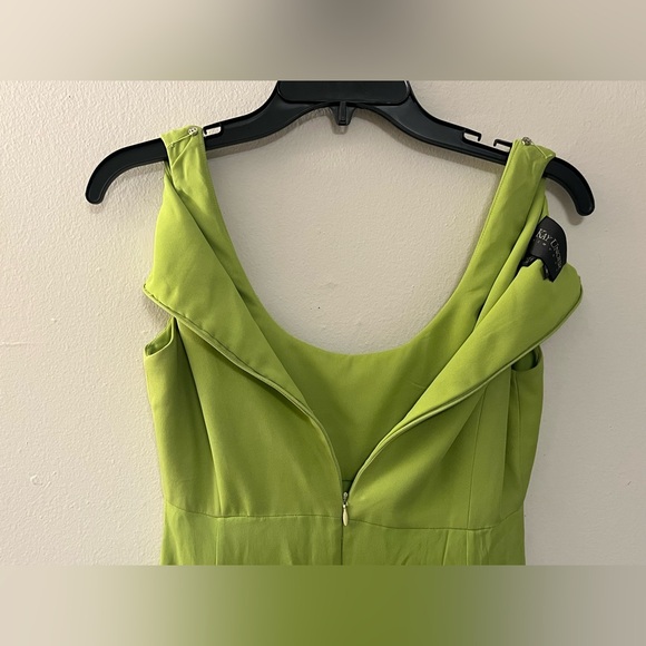 Vintage Kay Unger lime green dress runs small - Picture 5 of 12
